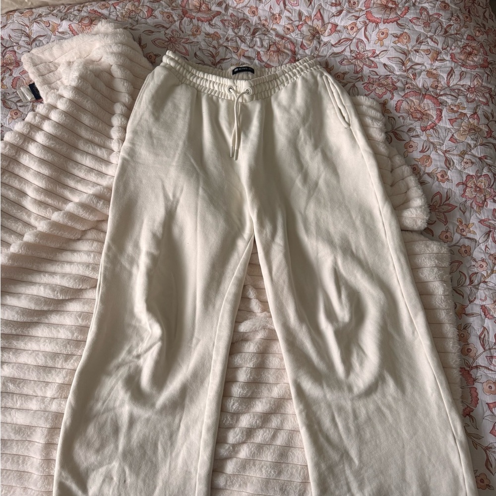 Women's Cream Track Pants